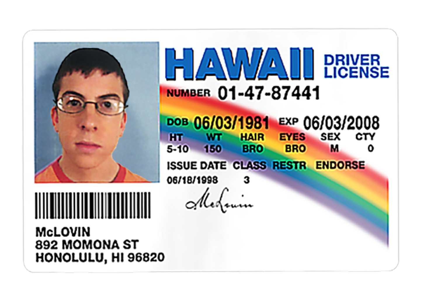 McLOVIN ID