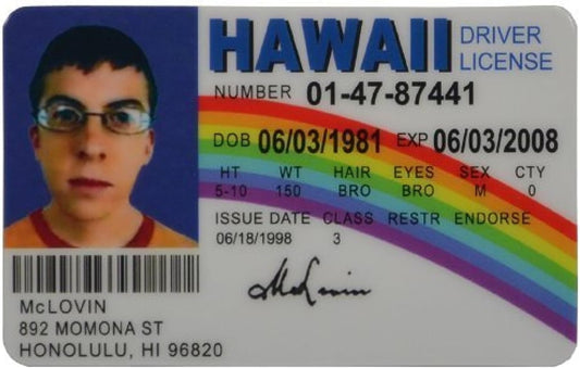 Mclovin Fake Id